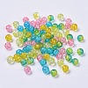 5 Colors Spray Painted & Baking Paint Crackle Glass Beads CCG-X0010-09-8mm-2
