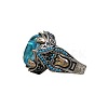Oval Alloy with Glass Finger Rings FS-WG0E890-05-5