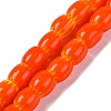 Handmade Lampwork Chevron Beads Strands LAMP-K041-01B-22-1
