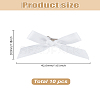 10Pcs Bowknot Polyester Alligator Hair Clips AJEW-LP0008-08A-2