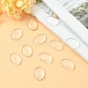 Transparent Oval Glass Cabochons GGLA-R022-18x13-4