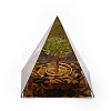 Resin Orgonite Pyramid Home Display Decorations G-PW0004-56A-09-2