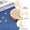 SUPERFINDINGS 26Pcs 26 Styles Rack Plating Brass Connector Charms KK-FH0006-59-5