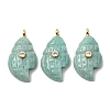Natural Amazonite Carved Pendants G-H357-05G-01-1