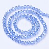 Electroplate Glass Beads Strands X-EGLA-A034-T6mm-B09-2