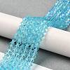 Transparent Electroplate Glass Beads Strands LS-GLAA-F029-4mm-D20-4