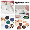 CHGCRAFT 8Pcs 4 Colors Imitation Leather Cup Mats AJEW-CA0001-43B-6