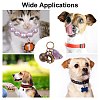Natural Amethyst Pet Collar Charms HJEW-PH01731-7