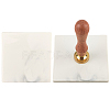 Marble Pattern Porcelain Wax Seal Mats AJEW-WH20007-82A-02-1