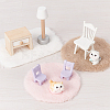 Olycraft 8Pcs 8 Styles Mini Artificial Plush Carpet DJEW-OC0001-39-3