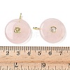 Natural Rose Quartz Pendants G-I391-02G-02-3