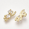 Brass Cubic Zirconia Charms KK-T035-117G-2