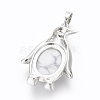 Natural Howlite Pendants G-L512-A24-3