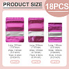 18Pcs 3 Styles PE Resealable Bags with Window OPP-TAD0001-01E-4