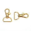 Zinc Alloy Swivel D Rings Lobster Claw Clasps E341-8-G-2