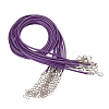 Waxed Cord Necklace Making X-NCOR-T001-06-2