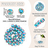 1 Strand Handmade Lampwork Inner Flower Rondelle Beads Strands LAMP-TA0002-72E-3