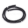 Round Natural Dyed & Heated Black Onyx Stone Beads Strands X-G-S119-4mm-2
