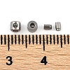 304 Stainless Steel Crimp Beads STAS-Z090-02P-3