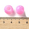 Spray Painted ABS Plastic European Beads KY-G033-01B-03-3