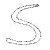 Non-Tarnish Box Chain Necklace for Men X-NJEW-F027-17-2.5mm-3