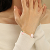 10Pcs 2 Colors 304 Stainless Steel Paperclip Chain Bracelets BJEW-BBC0001-21-4