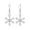 Snowflake Alloy Dangle Earrings FS-WGD9918-21-1