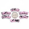 Opaque Spray Painted Acrylic Beads MACR-S372-002F-B03-3