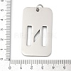 304 Stainless Steel Pendants STAS-M115-01P-N-3