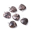 Natural Rhodonite Pendants G-G956-B34-FF-1