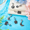 7Pcs 7 Styles DIY Alloy Enamel Pendant Decorations Making Kits FIND-TA0009-04-4