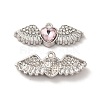 Rack Plating Alloy Rhinestone Charms PALLOY-O106-03P-01-1