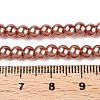 Baking Paint Pearlized Glass Pearl Round Bead Strands HY-Q003-4mm-50-A-2