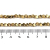 Electroplated Synthetic Non-magnetic Hematite Beads Strands G-A234-G03-01G-4