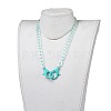 (Jewelry Parties Factory Sale)Personalized Acrylic Curb Chain Necklaces NJEW-JN02894-5