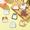 8Pcs 8 Styles Acrylic Brooches FIND-CJ0001-94-4