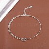925 Thai Sterling Silver Anklets AJEW-BB60871-A-2