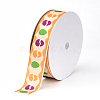 Single Face Printed Polyester Grosgrain Ribbons X-SRIB-Q019-E002-1