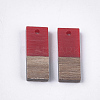Resin & Walnut Wood Pendants RESI-S358-79E-2