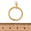 Brass Curb Chain Cuff Rings for Women RJEW-Z085-05G-5