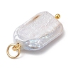Natural Baroque Pearl Keshi Pearl Pendants PALLOY-JF04628-01-5