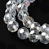 Electroplate Glass Beads Strands EGLA-R016-8mm-25-3