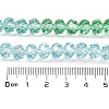 Transparent Painted Glass Beads Strands DGLA-A034-T6mm-A16-3