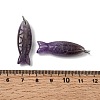 Natural Amethyst Carved Pendants G-G314-01P-08-3