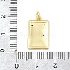 Brass Micro Pave Clear Cubic Zirconia Pendants KK-CBADB87-11G-3