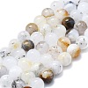 Natural White African Opal Beads Strands G-K245-A18-04-1