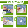 60Pcs 4 Styles Daisy Polyester Embroidery Cloth Iron On/Sew On Patches DIY-GA0008-79-3