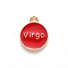 Alloy Enamel Pendants X-ENAM-S124-01A-07B-3