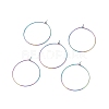 Ion Plating(IP) 316 Surgical Stainless Steel Hoop Earrings Findings STAS-F149-32M-A-1