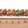 Painted Glass Beads Strands GLAA-B037-01-4